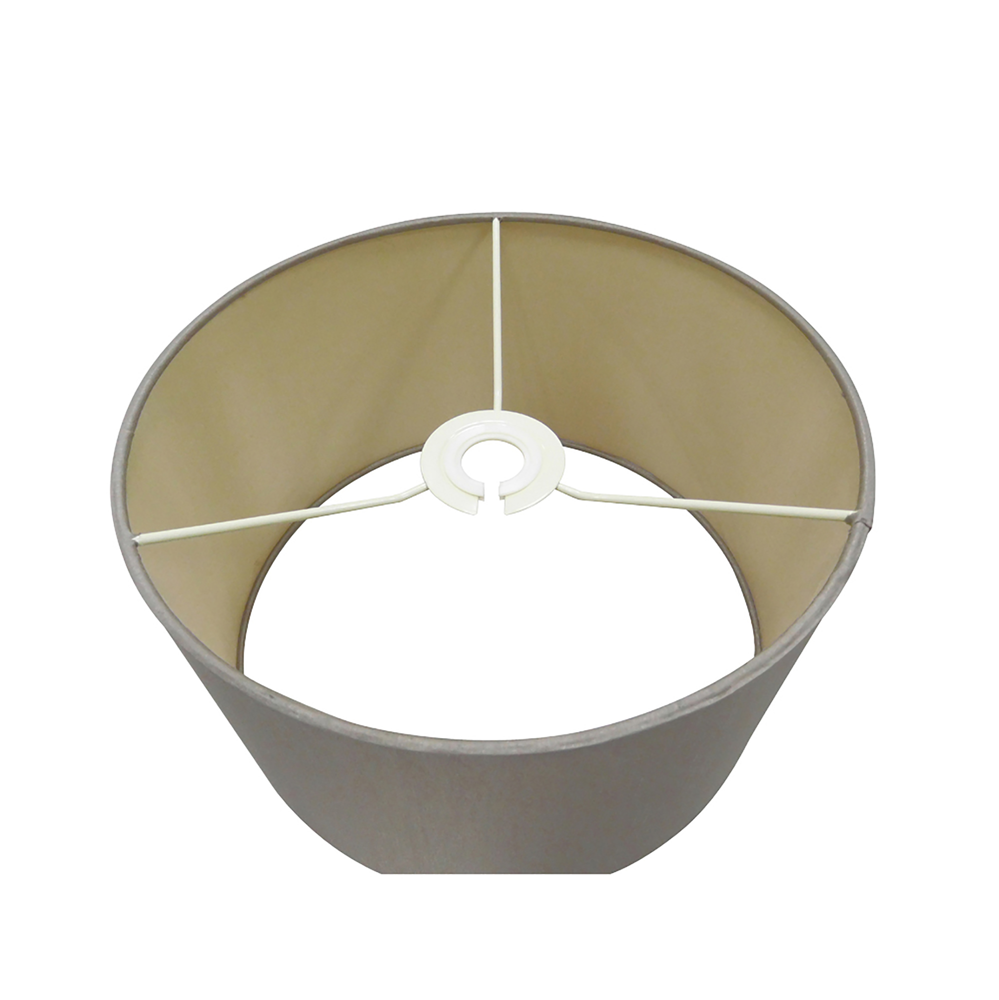 Baymont 30cm Flush 3 Light Taupe/Halo Gold, Frosted Diffuser DK0617  Deco Baymont